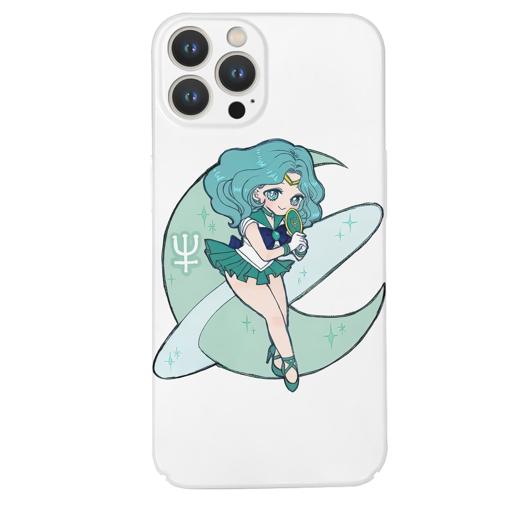 （画像用） 美少女戦士セーラームーン 海王 みちる（かいおう みちる） Sailor Moon Kaiou Michiru 【iPhone 14シリーズ対応】ハードケース